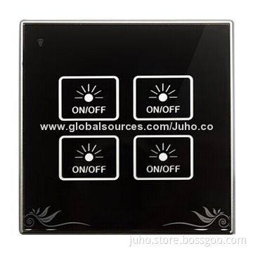 Glass Panel Touch Light Switch, 110-250V AC, EU/UK